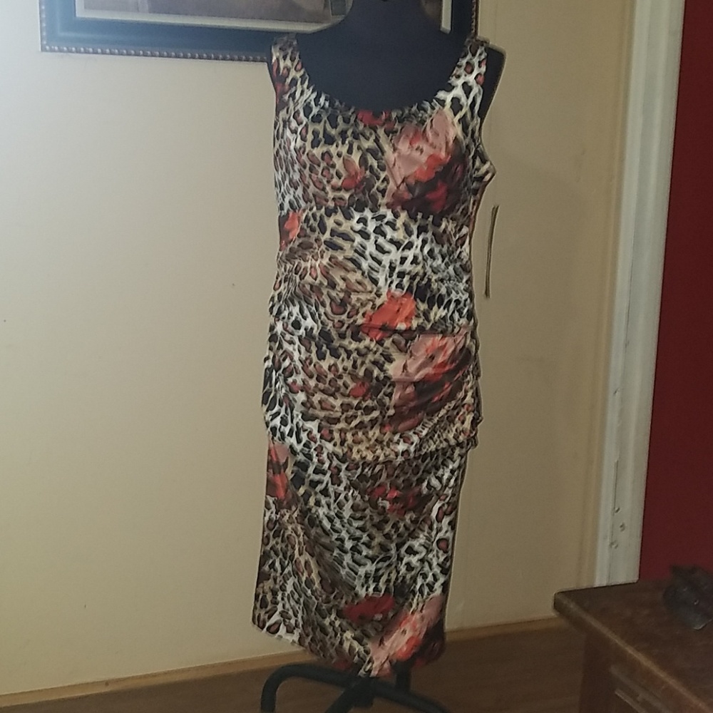 Sexy cat print dress